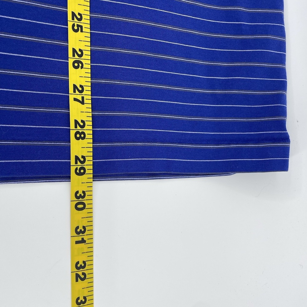 Tiger Woods Nike ‎ Polo XL Blue Stripe Fit Dry Golf Shirt TW Metal Tag Vintage - Picture 6 of 10